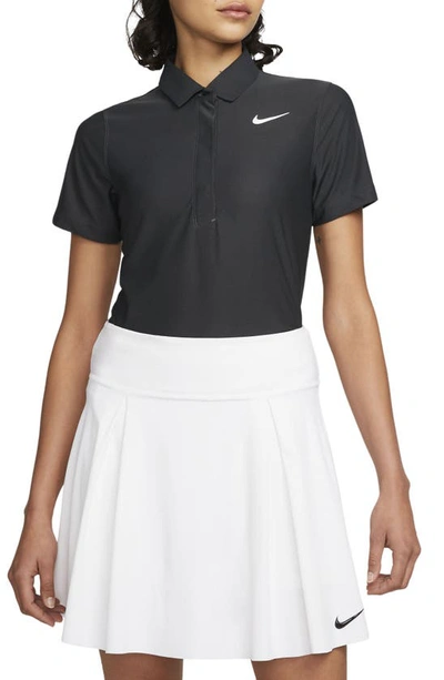 Nike Women's Dri-fit Adv Tour Short-sleeve Golf Polo In Black