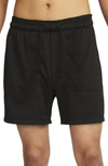 Nike Yoga Dri-fit Jersey Shorts In Black