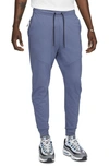 Nike Men's  Sportswear Tech Fleece Lightweight Slim-fit Jogger Sweatpants In Diffused Blue/ Diffused Blue