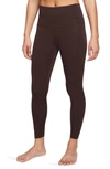 Nike Women's Zenvy Gentle-support High-waisted 7/8 Leggings In Brown