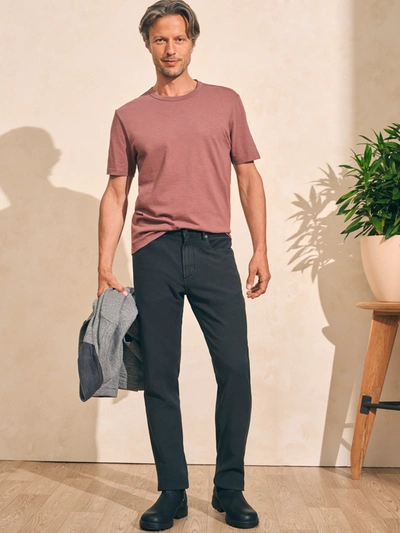 Faherty Sunwashed T-shirt In Plum Wine