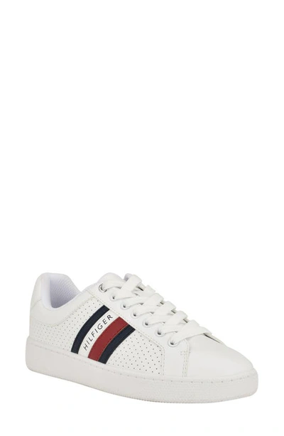 Tommy Hilfiger Women's Jallya Casual Lace Up Sneakers In White