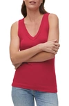 Michael Stars Maya Cotton V-neck Tank In Jam