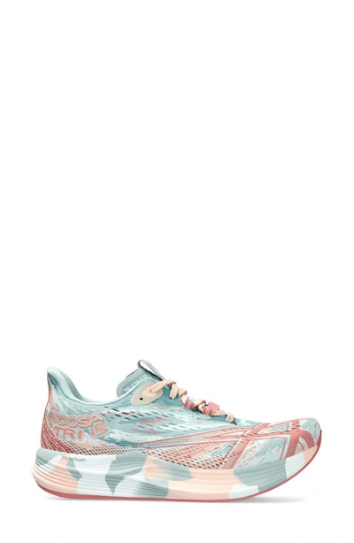 Asics Noosa Tri 15 Running Shoe In Pure Aqua/ Pale Apricot