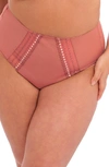 Elomi Matilda Full Figure Embellished Briefs In Rose Gold