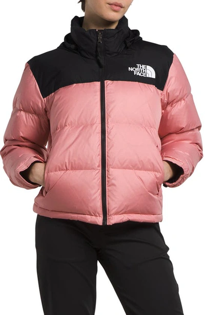 The North Face Nuptse® 1996 Packable Quilted 700 Fill Power Down Jacket In Shady Rose/ Tnf Black
