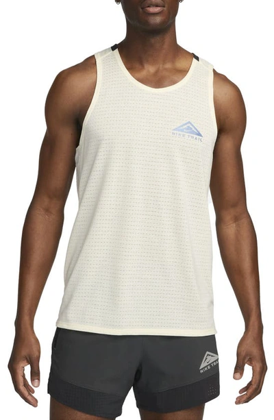 Nike Men's Dri-fit Trail Solid Tank Top In White