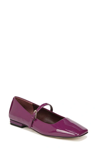 Franco Sarto Tinsley Square Toe Mary Jane Flat In Purple