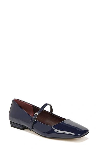 Franco Sarto Tinsley Square Toe Mary Jane Flat In Blue