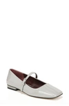 Franco Sarto Tinsley Square Toe Mary Jane Flat In Grey