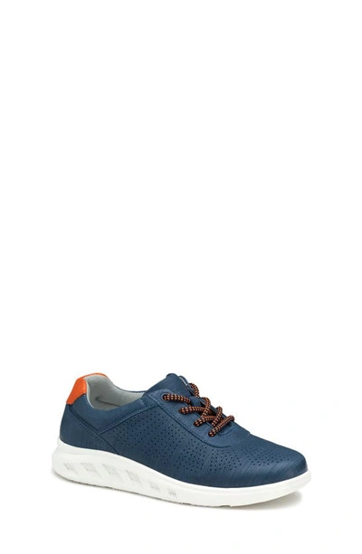 Johnston & Murphy Kids' Activate Sneaker In Navy Full Grain