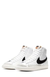 Nike Blazer Mid '77 Cz1055-100 Women's White/black Leather Sneaker Shoes Ank134