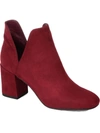 Journee Collection Gwenn Womens Faux Suede Square Toe Booties In White