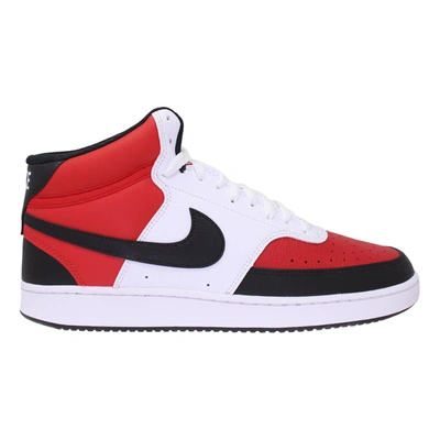 Nike Court Vision Mid Nba Sneakers In Red
