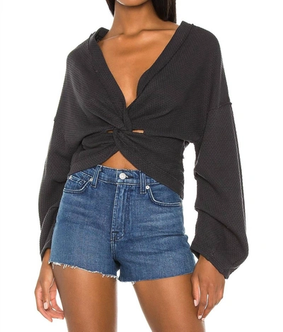 Free People Fall For You Tee In Black