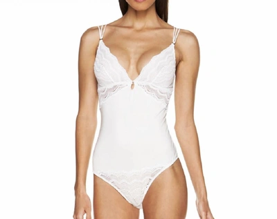 Cosabella Ceylon Spring Teddy Bodysuit In White