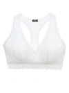 Cosabella Women's Never Say Never Curvy Racerback Bralette In White In White