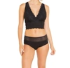 COSABELLA NEVER SAY NEVER CURVY PLUNGIE LONGLINE SOFT BRALETTE IN BLACK