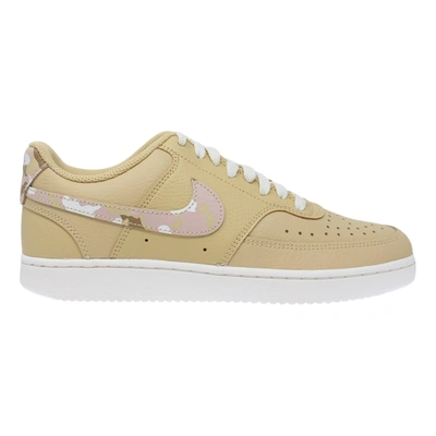 Nike Court Vision Low Sesame/multi-color-sail Dx3734-200 Women's In Sesame/sail/pink Oxford/multi-color