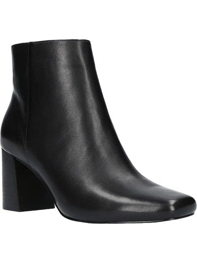 Bella Vita Wilma Womens Leather Square Toe Ankle Boots In Black