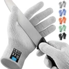 Zulay Kitchen Cut Resistant Gloves Food Grade Level 5 Protection In White