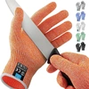 Zulay Kitchen Cut Resistant Gloves Food Grade Level 5 Protection In Orange