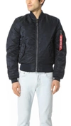 Alpha Industries Classic Zipped Bomber Jacket  In Sage