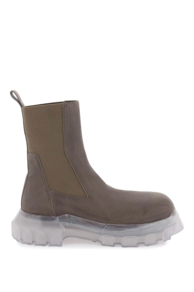 Rick Owens Beatle Bozo Tractor Boots In Brown