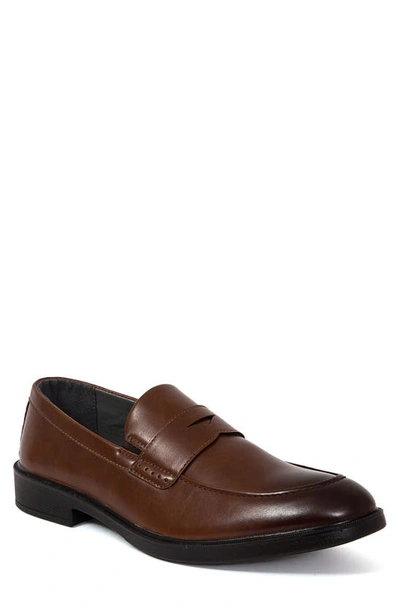 Deer Stags Men's Civic Comfort Penny Loafers In Brown