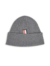 Gucci Ribbed Cashmere Beanie In Grey