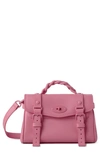 Mulberry Mini Alexa Leather Satchel In Geranium Pink