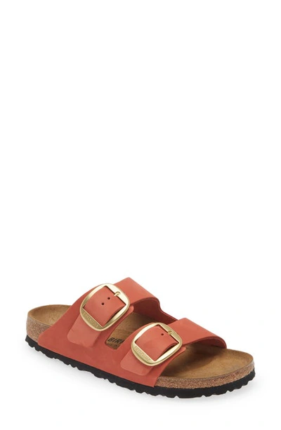 Birkenstock Arizona Big Buckle Slide Sandal In Mars Red