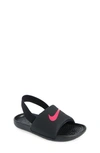 Nike Kids' Kawa Slingback Sandal In 008 Black/vvdpnk