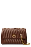 Tory Burch Small Kira Moto Quilted Leather Convertible Crossbody Bag In Tree Branch