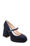 Charles David Vivianna Mary Jane Platform Pump In Blue