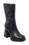 Charles David Verity Platform Boot In Black Leather