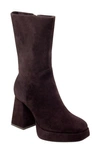 Charles David Verity Platform Boot In Chocolate