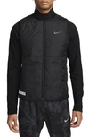 Nike Men's Running Division Aerolayer Therma-fit Adv Running Vest In Black