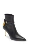 TOM FORD PADLOCK POINTED TOE BOOTIE