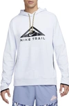 Nike Trail Magic Hour Logo-print Cotton-blend Dri-fit Hoodie In Grey