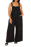Buxom Couture Wide Leg Jumpsuit In Black