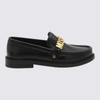 MOSCHINO MOSCHINO BLACK LEATHER COLLEGE LOAFERS