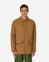 Moncler Genius Logo-patch Quilted Jacket In Brown