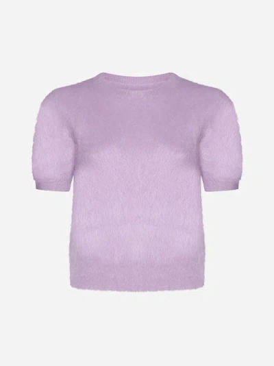 Maison Margiela Angora Jumper In Purple