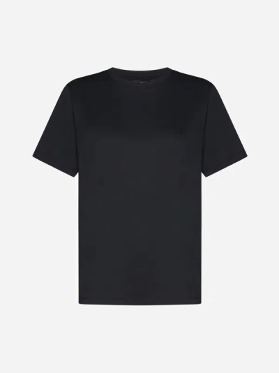 Weekend Max Mara Venaco Cotton T-shirt In Black