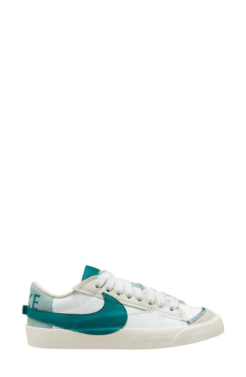 Nike Blazer Low '77 Jumbo Sneakers In Summit White/ Teal/ Sea