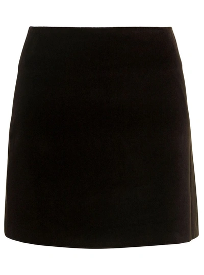 Low Classic A-line Mini Skirt In Brown