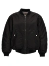 Diesel Classic Black Nylon Bomber Jacket With Zip And Side Pockets In Multicolor