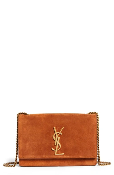 Saint Laurent Small Kate Leather Shoulder Bag In Red