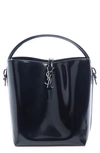 Saint Laurent Le 37 Leather Bucket Bag In Noir